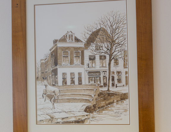 Tekening van de vestiging van Hypotheek Visie Goude voor hypotheekadvies